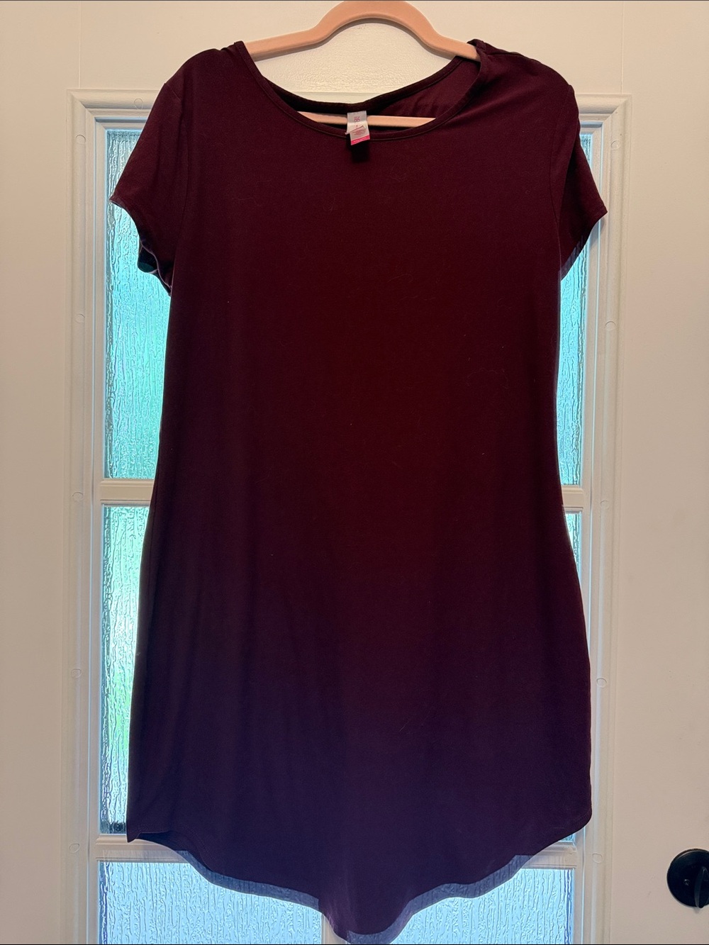 No Boundaries Short Sleeve Tunic - Wine